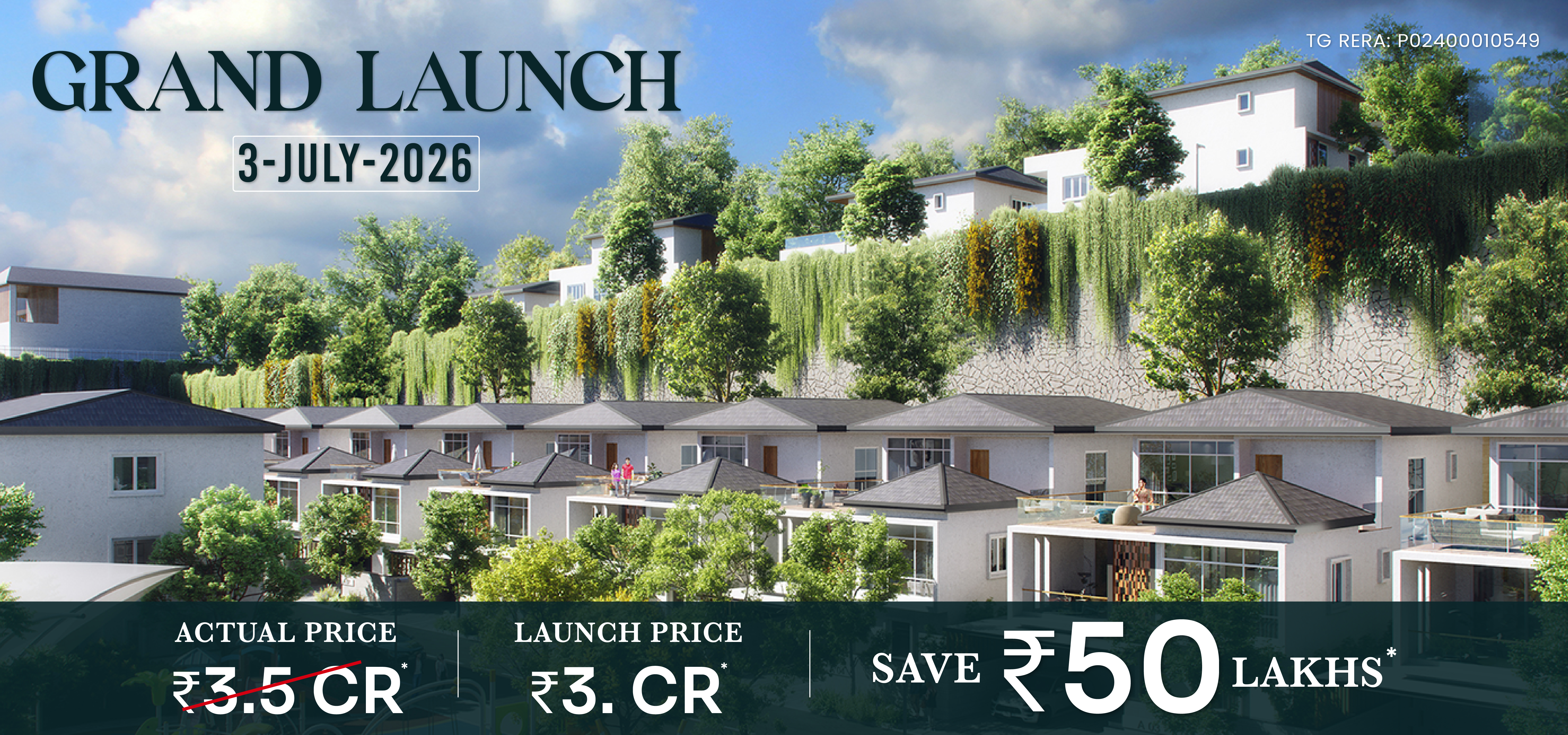 Janapriya Upscale Elysium – Live on Hills | Luxury Triplex Villas, Hyderabad