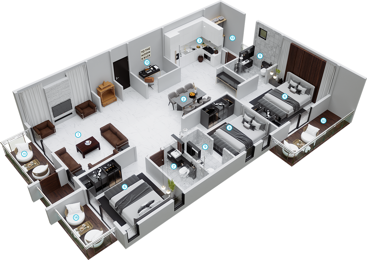 3 Bedrooms Bedrooms, ,3 BathroomsBathrooms,Apartment,Available Floor Plans,1673