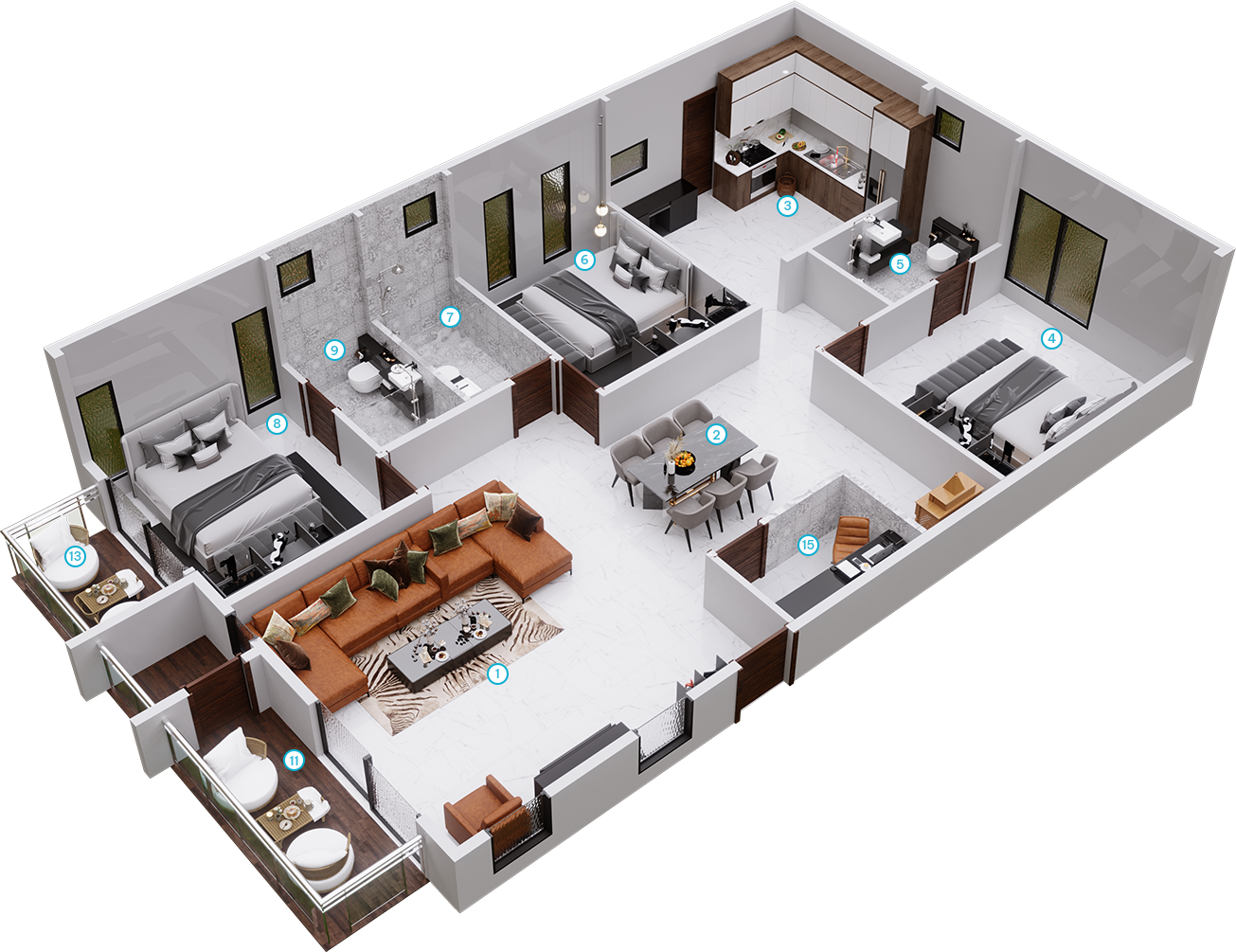 3 Bedrooms Bedrooms, ,3 BathroomsBathrooms,Apartment,Available Floor Plans,1731
