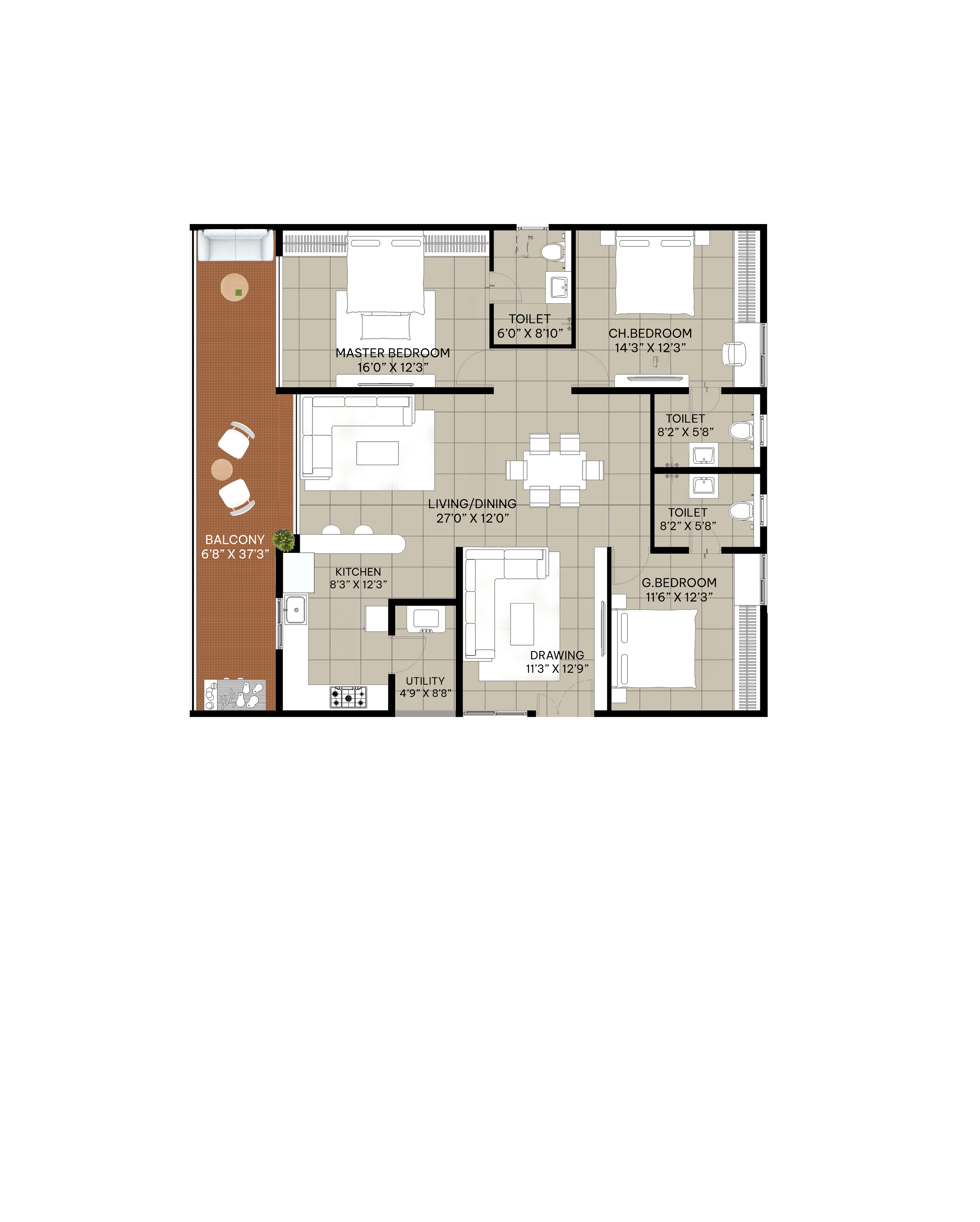 3 Bedrooms Bedrooms, ,3 BathroomsBathrooms,Apartment,Available Floor Plans,1577