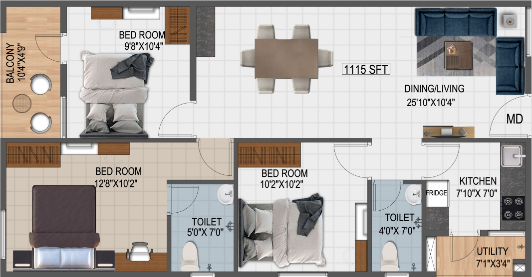 3 Bedrooms Bedrooms, ,2 BathroomsBathrooms,Apartment,Available Floor Plans,a040I00002IRZDGQA5