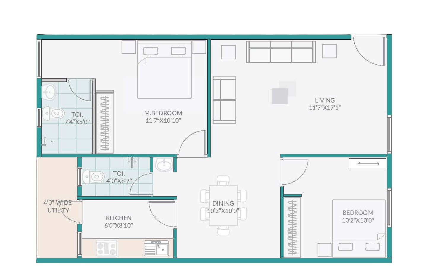2 Bedrooms Bedrooms, ,2 BathroomsBathrooms,Apartment,Available Floor Plans,a0428000015EweoAAC