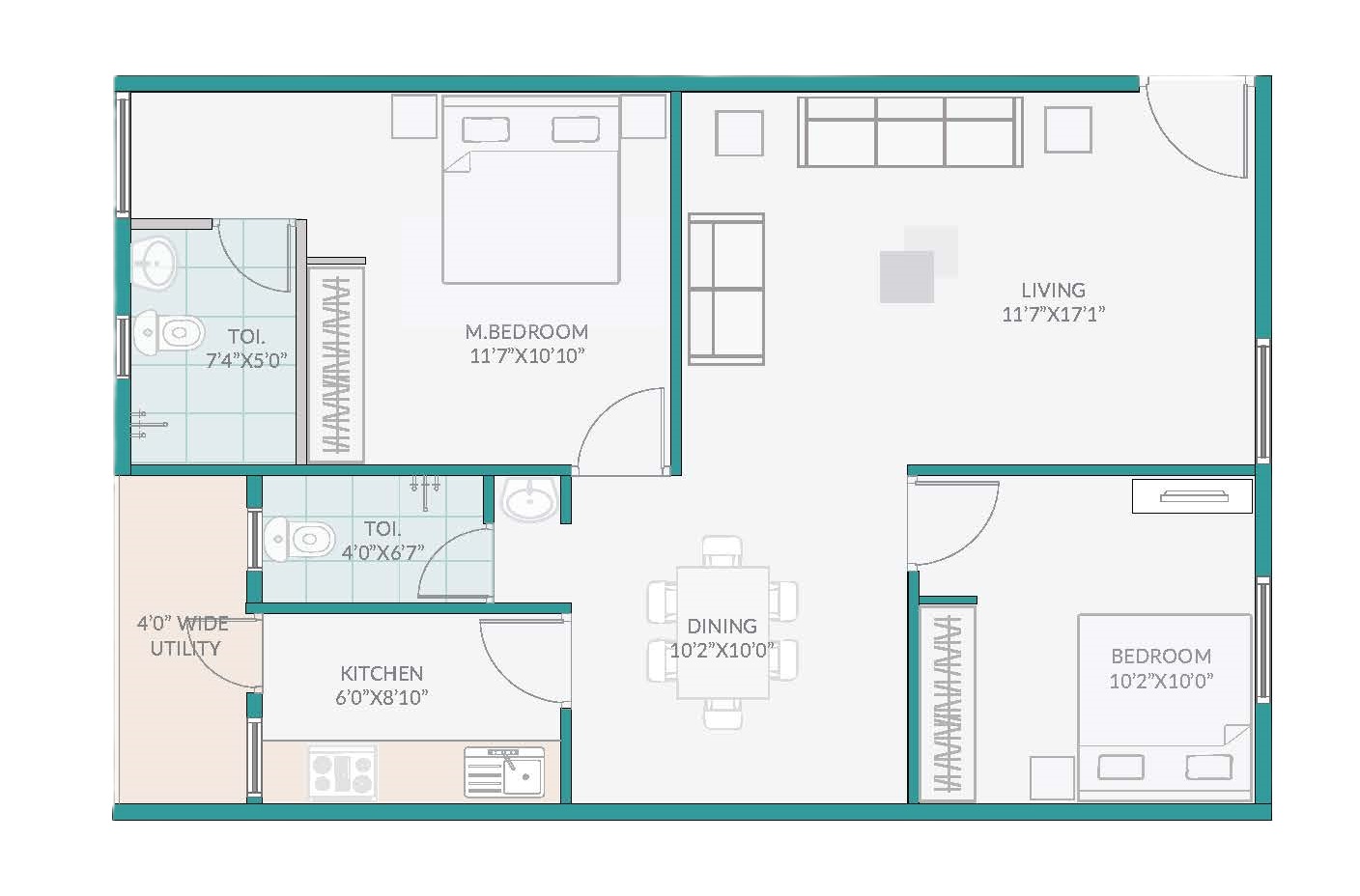 2 Bedrooms Bedrooms, ,2 BathroomsBathrooms,Apartment,Available Floor Plans,a0428000015EweAAAS