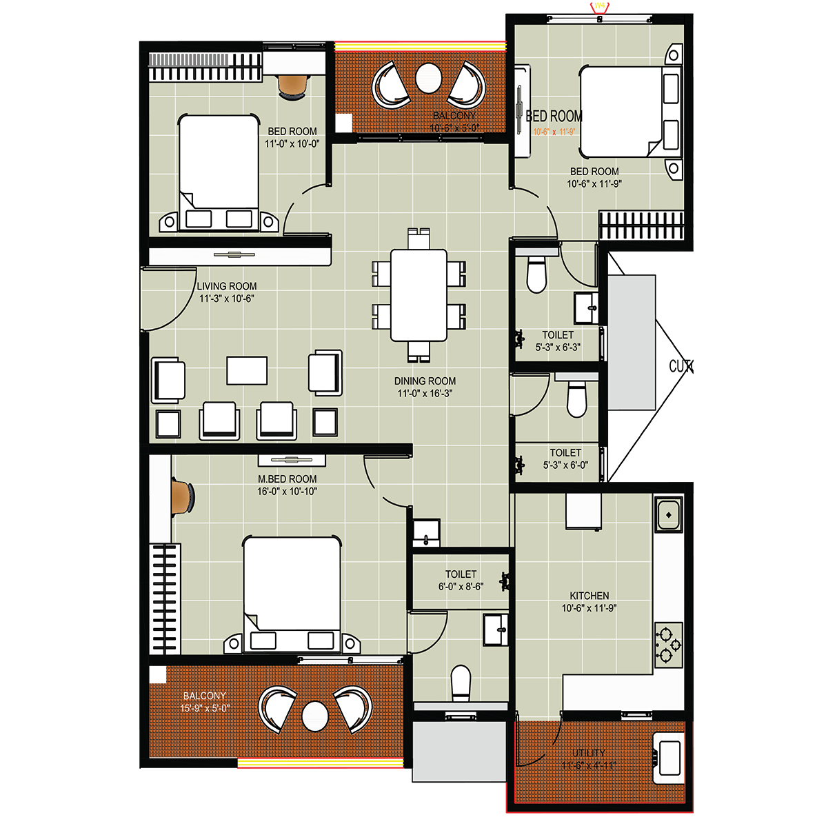 3 Bedrooms Bedrooms, ,3 BathroomsBathrooms,Apartment,Available Floor Plans,a049C0000009L9CQAU