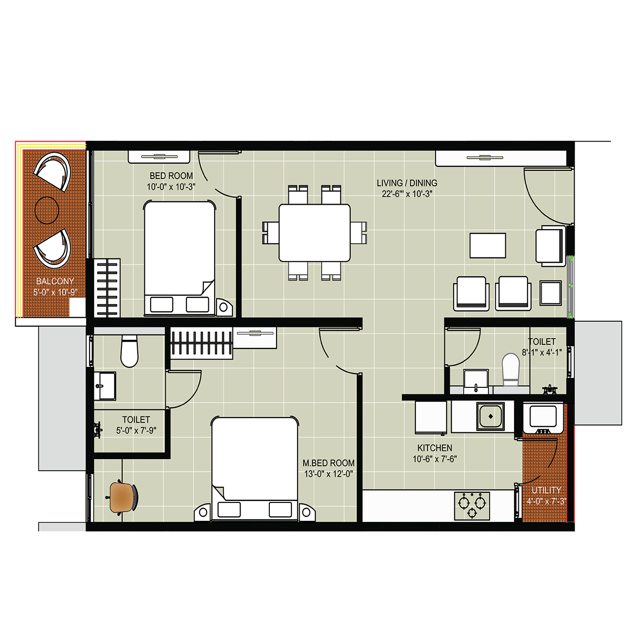 2 Bedrooms Bedrooms, ,2 BathroomsBathrooms,Apartment,Available Floor Plans,1538