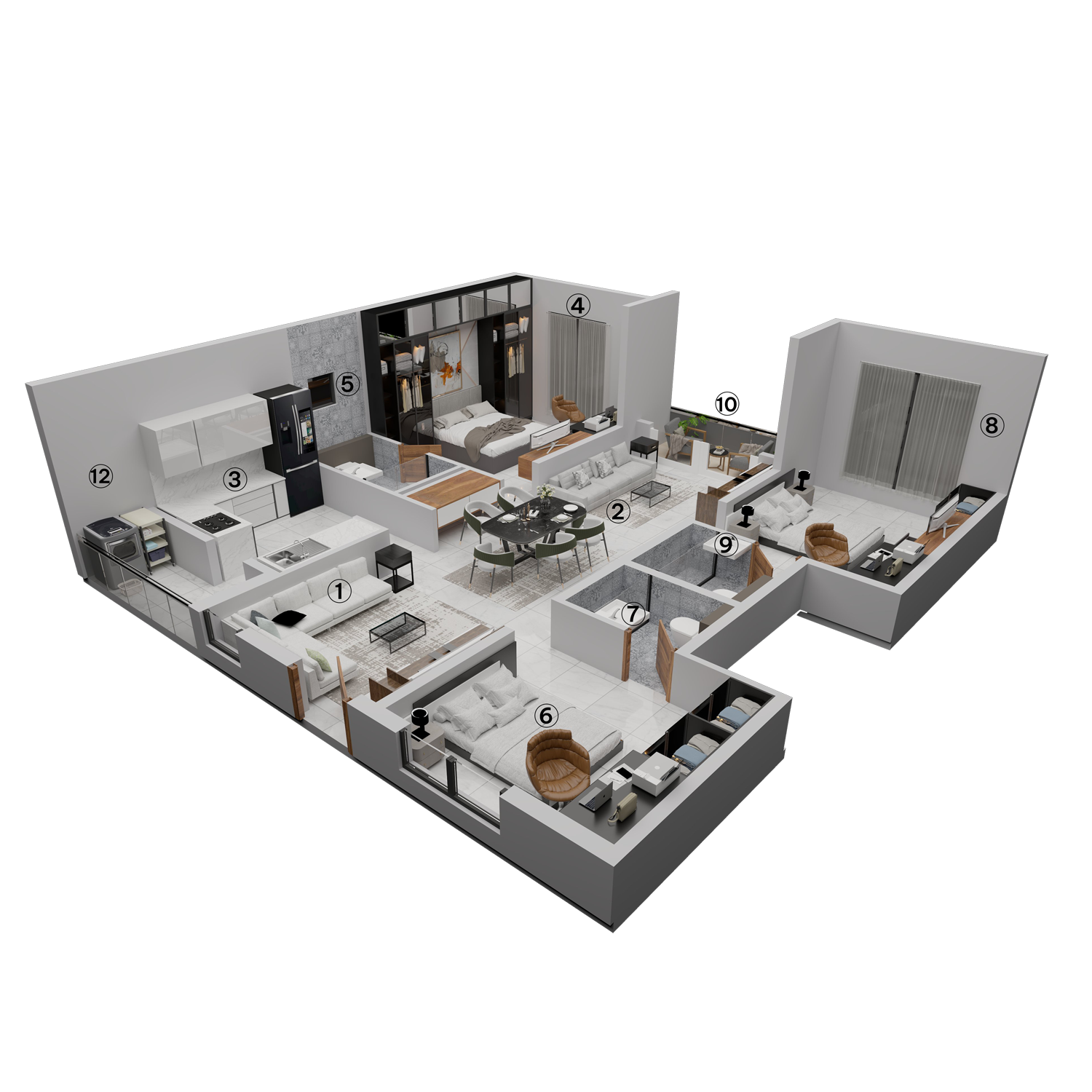 3 Bedrooms Bedrooms, ,3 BathroomsBathrooms,Apartment,Available Floor Plans,a049C0000009L6GQAU