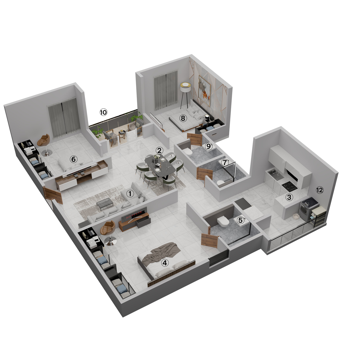 3 Bedrooms Bedrooms, ,3 BathroomsBathrooms,Apartment,Available Floor Plans,a049C0000009L7jQAE